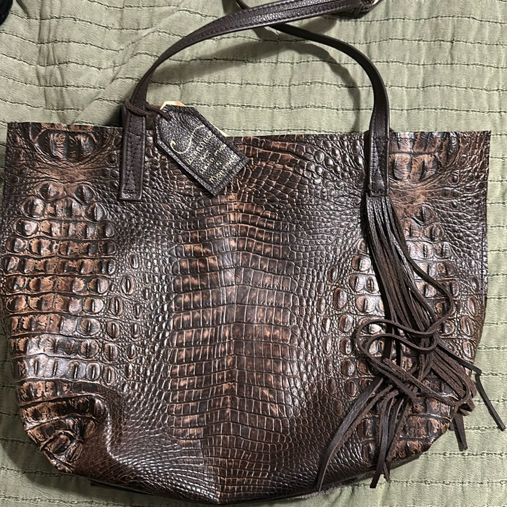 NWOT Western tote bag
